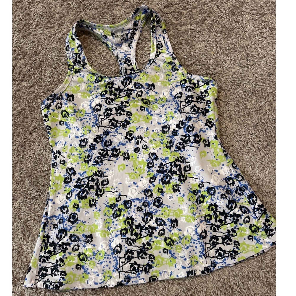 Eleven by Venus Williams Floral Tank‎ Top Racerback Athletic Sleeveless Top